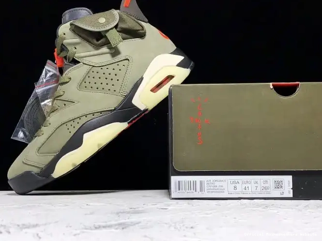 Official Maikesneakers Travis Medium CN1084-200 6 Jordan Scott Air Olive x 0530